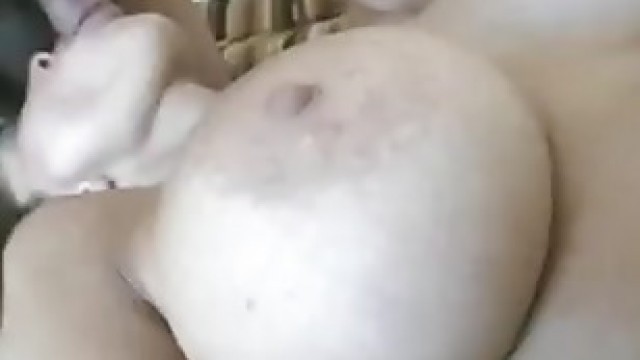 Breasty Milf in White Stockings Fucks 