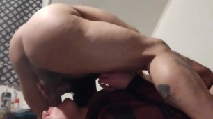 Girlfriend Gets Throatfucked and Pussy Pounded