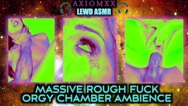 (LEWD ASMR AMBIENCE) Massive Rough Fuck Orgy Chamber - Immersed in Rough Sex Moaning & Orgasms - JOI