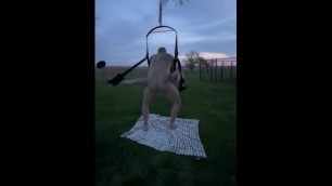 Who Don’t Love a Sex Swing outside