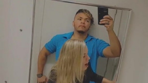 Public Bathroom Mirror Fucking Tiny Blonde Teen Met at Mall