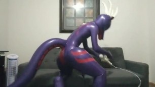 Inflatable Latex Dragon Suit