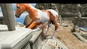 Sex by the sea with a big stallion! Part 3 56
