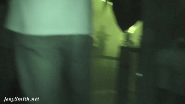 Upskirt flashing in a club by Jeny Smith. Hidden camera